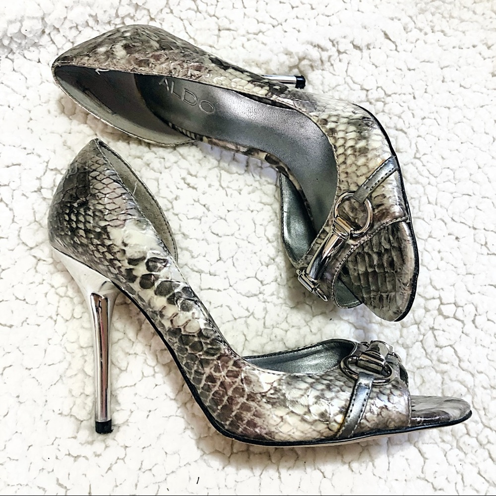 Aldo Snake Skin Heels - Size 35
